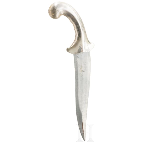Khanjar mit Silbergriff, Indien, 20. Jhdt.