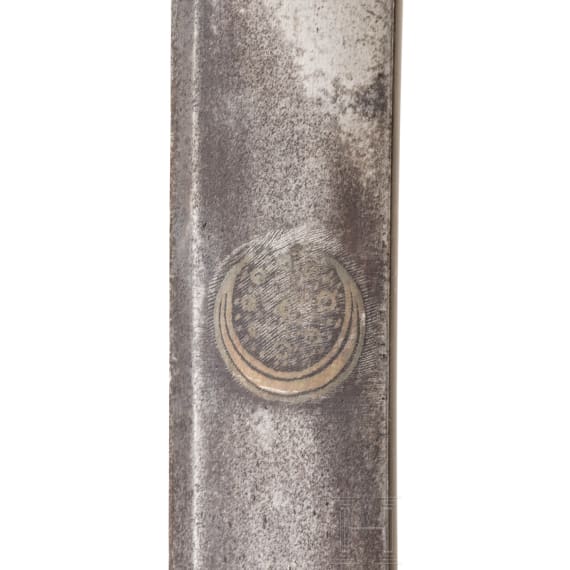 Shamshir mit silbertauschiertem Gef&auml;&szlig;, Nordindien, um 1800