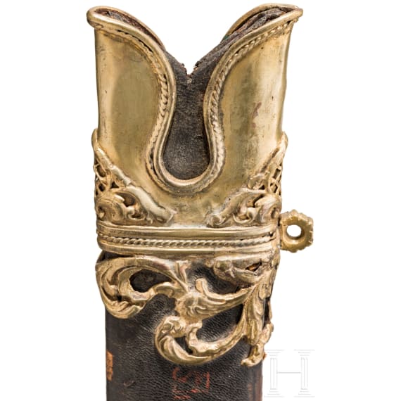 Tulwar mit vergoldetem Silbergef&auml;&szlig;, Indien, um 1800
