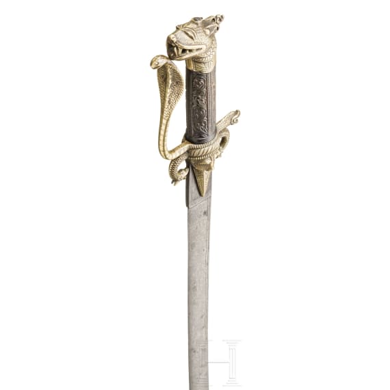 Messingmontierte Kastane, Ceylon, um 1800