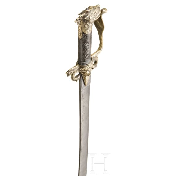 Messingmontierte Kastane, Ceylon, um 1800