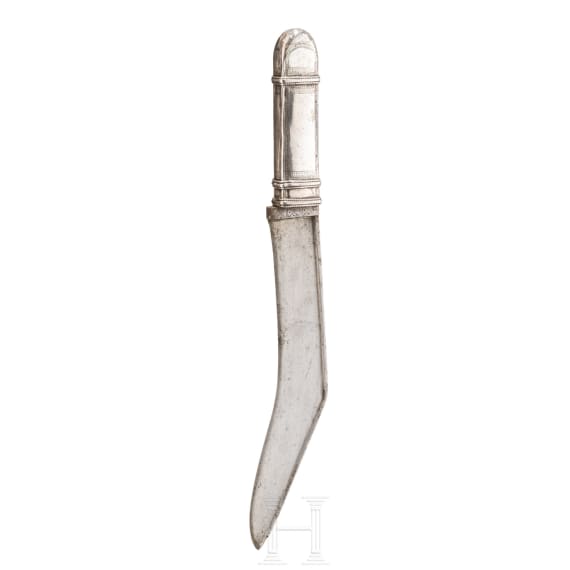 Silbermontiertes Messer, Nepal, 19. Jhdt.