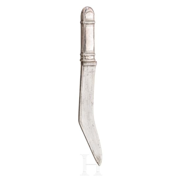 Silbermontiertes Messer, Nepal, 19. Jhdt.