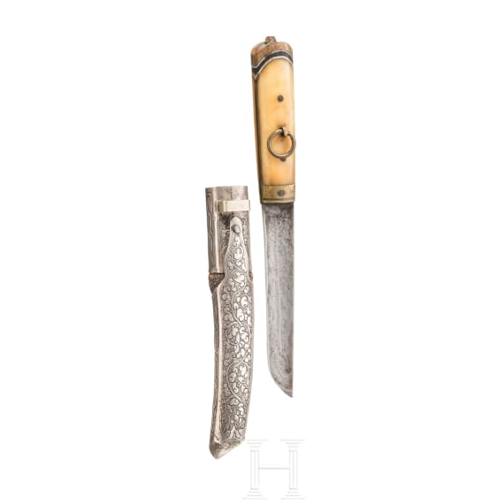A Tibetan silver-mounted lothi, circa 1900