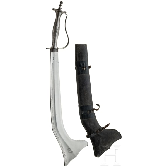 A heavy Nepalese kora sword, circa 1900