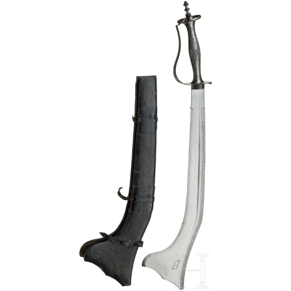 A heavy Nepalese kora sword, circa 1900