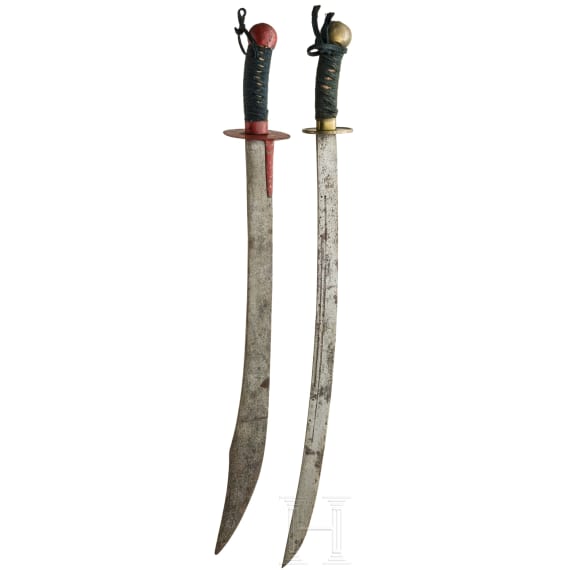Two Chinese dao, circa 1900