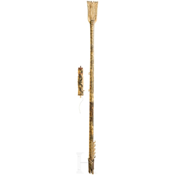 Blasrohr in Form eines Drachen, Myanmar, 20. Jhdt.