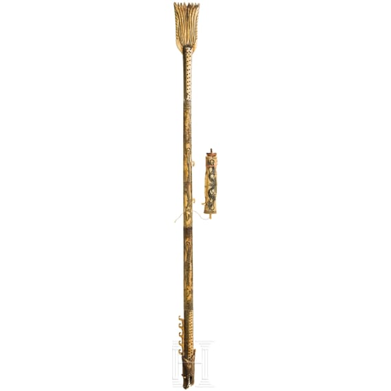 Blasrohr in Form eines Drachen, Myanmar, 20. Jhdt.