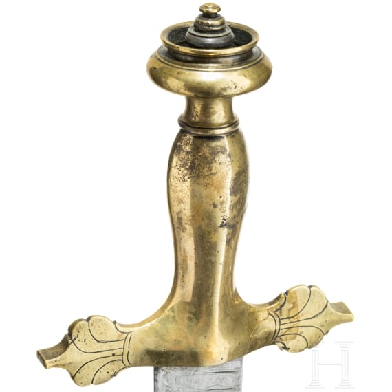 Piso Podang mit Damastklinge, Malaysia, um 1900