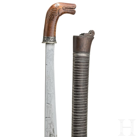 Silbermontierter Pedang, Indonesien, um 1900