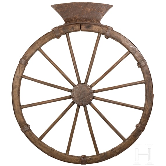 A German executioner's wheel, 17th/19th century