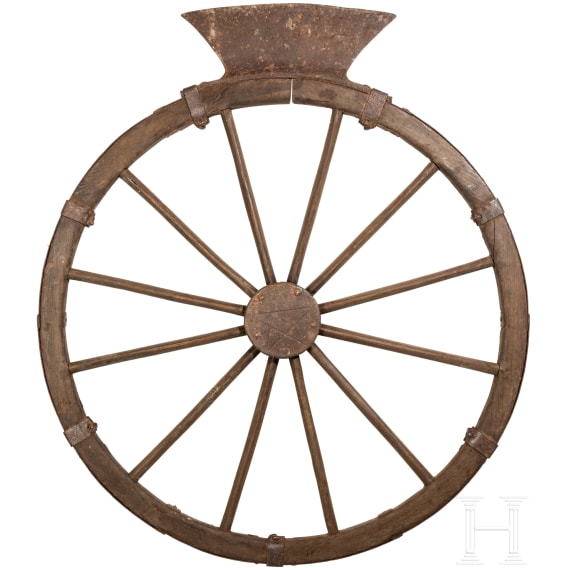 A German executioner's wheel, 17th/19th century