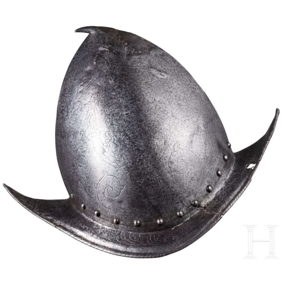 Birnmorion mit &Auml;tzdekor, Norditalien, um 1580