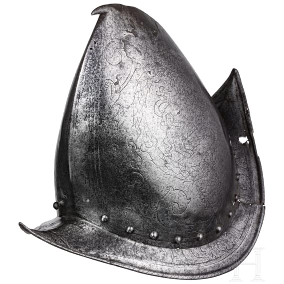 Birnmorion mit &Auml;tzdekor, Norditalien, um 1580