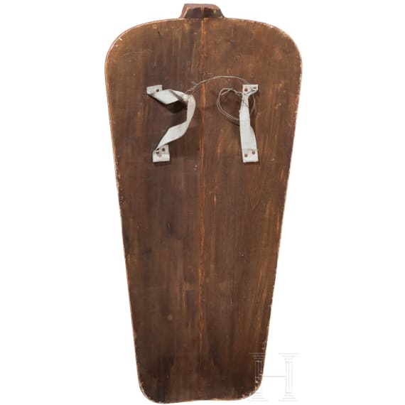 A decorative German pavise in the style of 1500, 20th century