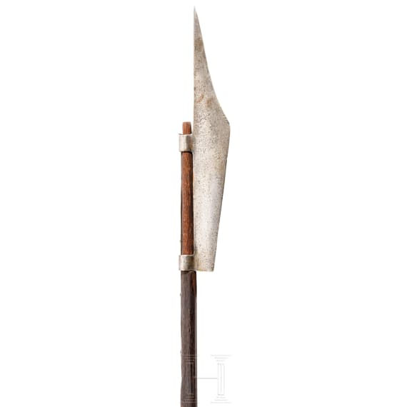 Hellebarde im Stil um 1400, fr&uuml;her Historismus, Schweiz, 2. H&auml;lfte 19. Jhdt.