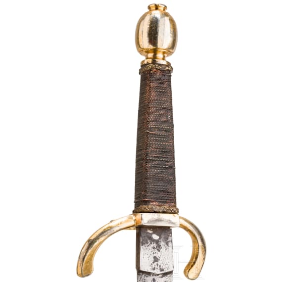 Linkhanddolch mit vergoldetem Gef&auml;&szlig;, deutsch, um 1620
