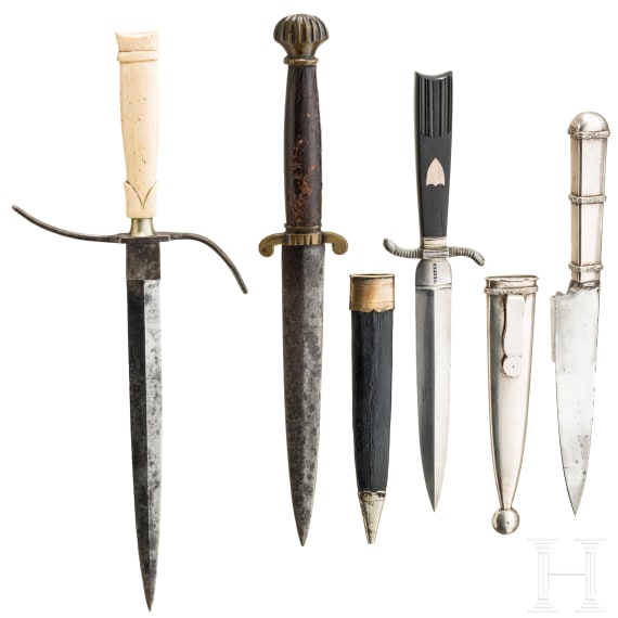 Vier Dolche, Europa und Argentinien, 19. Jhdt.