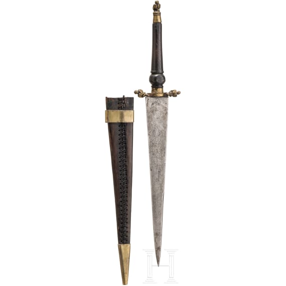 Barockes T&uuml;llenbajonett, deutsch, 2. H&auml;lfte 17. Jhdt.