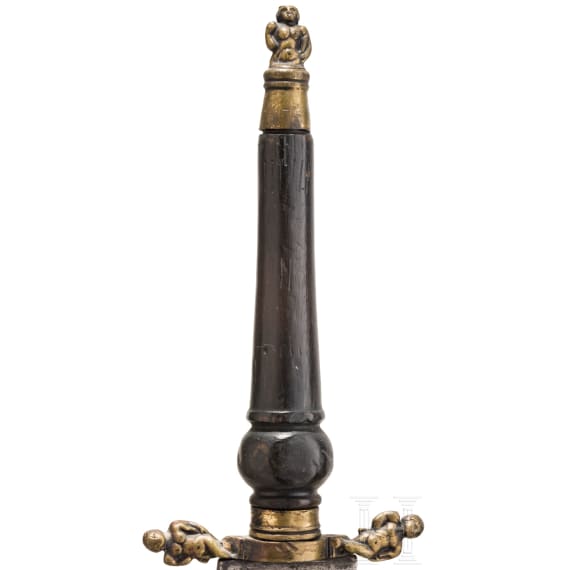 Barockes T&uuml;llenbajonett, deutsch, 2. H&auml;lfte 17. Jhdt.