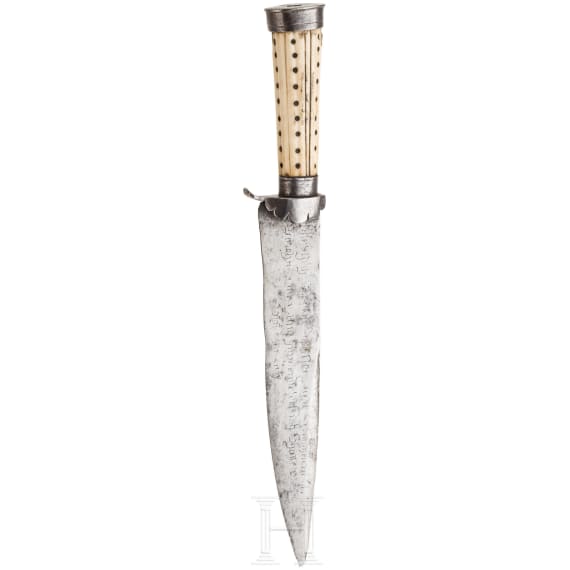 Jagdlicher Dolch, deutsch, datiert 1821