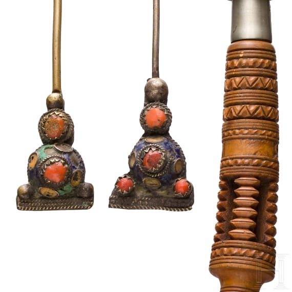 Besteck, alpenl&auml;ndisch und L&ouml;ffel, orientalisch, 19. Jhdt.