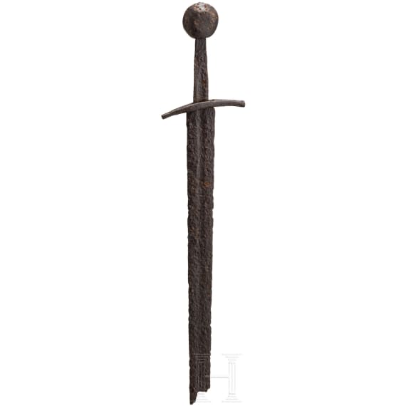 Fragment eines ritterlichen Schwertes, deutsch, um 1300-50