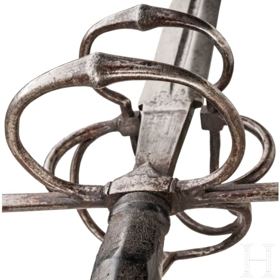 Reitschwert mit Stichklinge, deutsch, um 1560