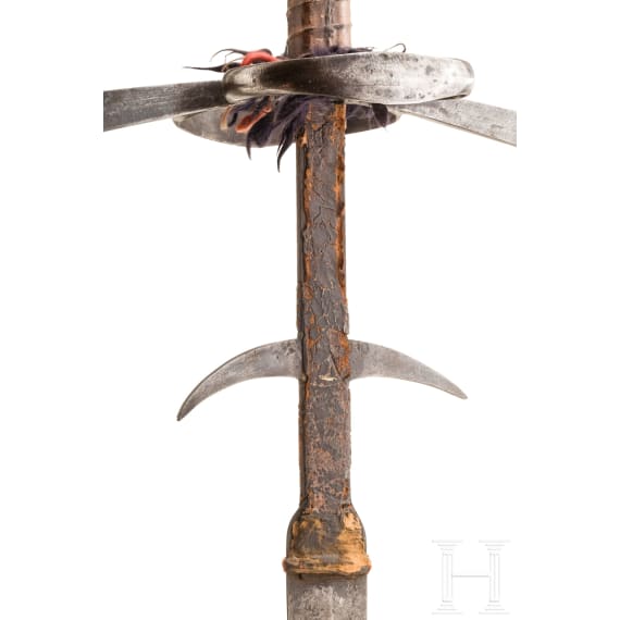 Gro&szlig;er Bidenh&auml;nder mit geflammter Klinge, s&uuml;ddeutsch/Schweiz, um 1580