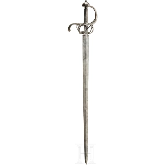 Schwerer, milit&auml;rischer Degen, Sachsen, um 1600