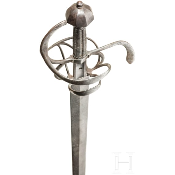 Schwerer, milit&auml;rischer Degen, Sachsen, um 1600