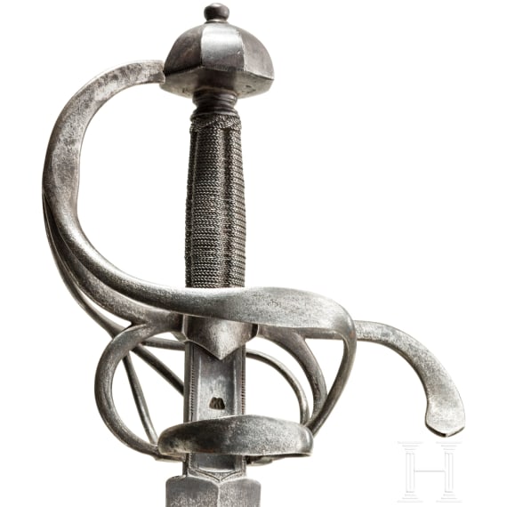 Schwerer, milit&auml;rischer Degen, Sachsen, um 1600