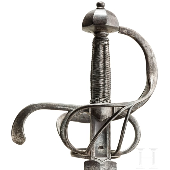 Schwerer, milit&auml;rischer Degen, Sachsen, um 1600
