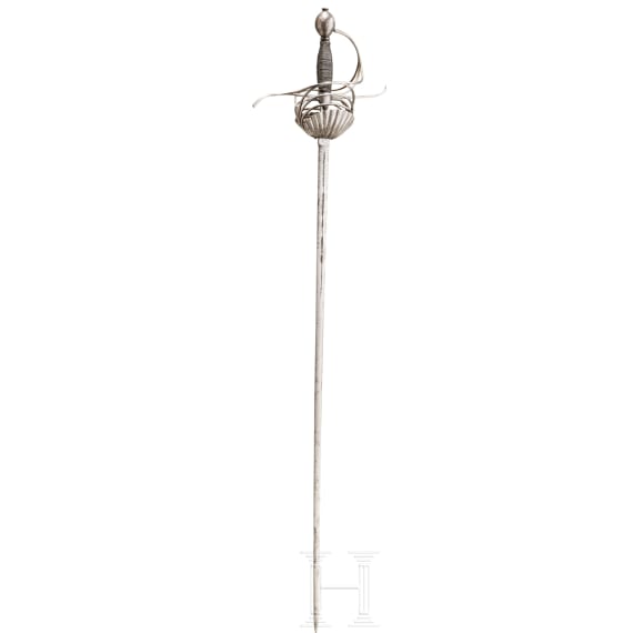 Spangenrapier mit muschelf&ouml;rmigen Stichbl&auml;ttern, Italien, um 1620