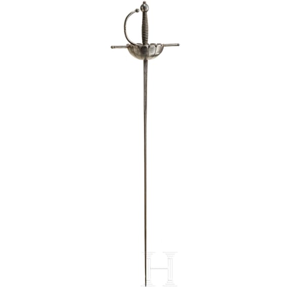 An Italien or Spanish cup-hilt rapier, 17th/19th century