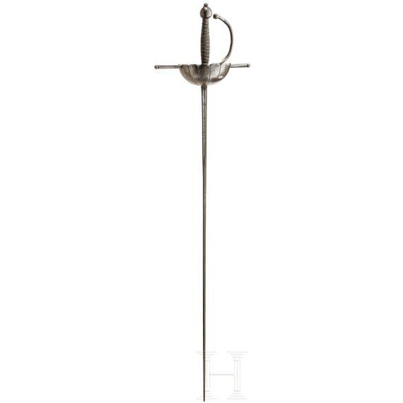 An Italien or Spanish cup-hilt rapier, 17th/19th century