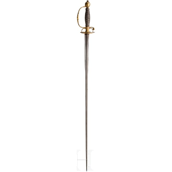 Goldeingelegter Galanteriedegen, Frankreich, um 1740