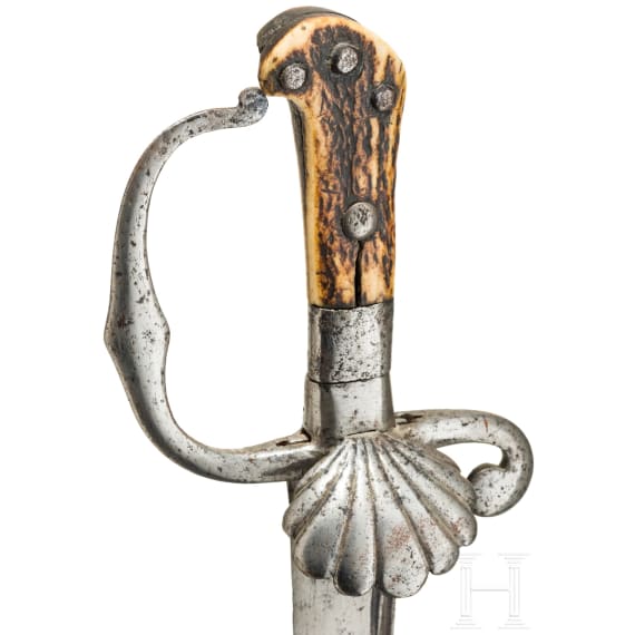 Jagdschwert, deutsch, 2. H&auml;lfte 17. Jhdt.