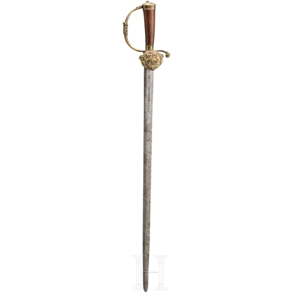 Hirschf&auml;nger mit B&uuml;gelgef&auml;&szlig;, deutsch, um 1730