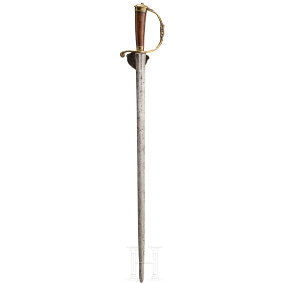 Hirschf&auml;nger mit B&uuml;gelgef&auml;&szlig;, deutsch, um 1730