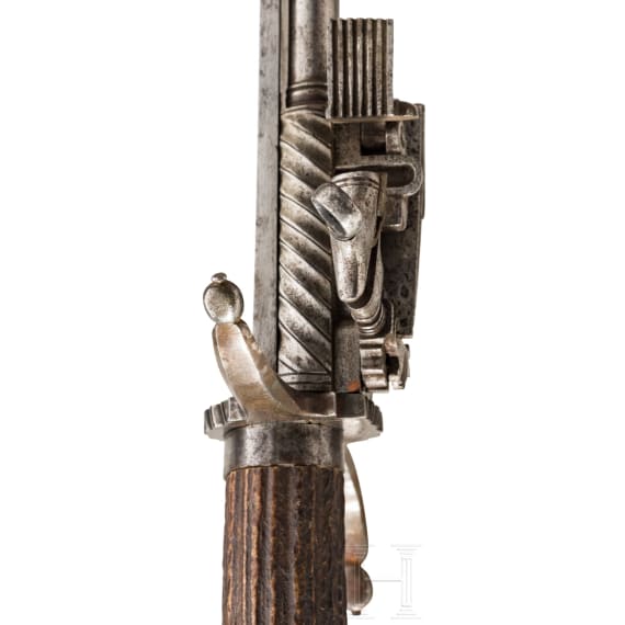 Schie&szlig;-Hirschf&auml;nger mit Miquelet-Steinschloss, &Ouml;sterreich, wohl Wien, um 1780