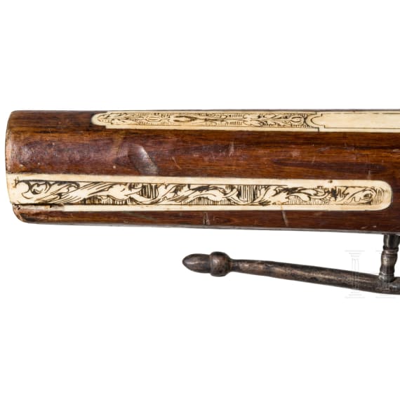 A decorated Bavarian target crossbow, late 19th century