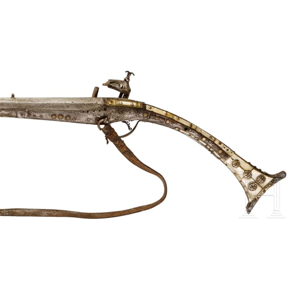 Miquelet-Ganzmetall-Gewehr, Albanien, 19. Jhdt.