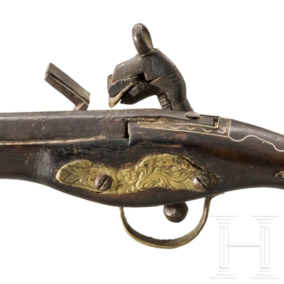 Rattenschwanz-Miqueletpistole, Albanien, datiert 1842