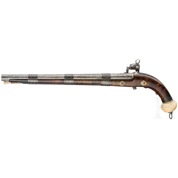 Miquelet-Steinschlosspistole, Kaukasus, um 1850
