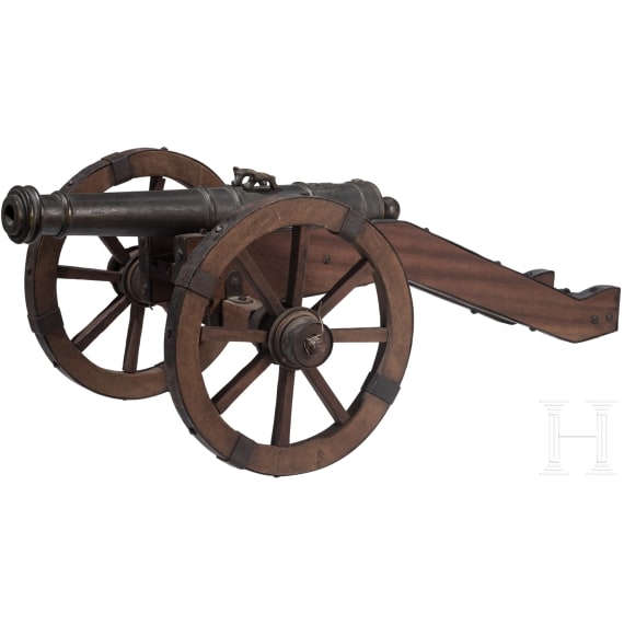 A cannon, collector's replica in the style of the 18th century