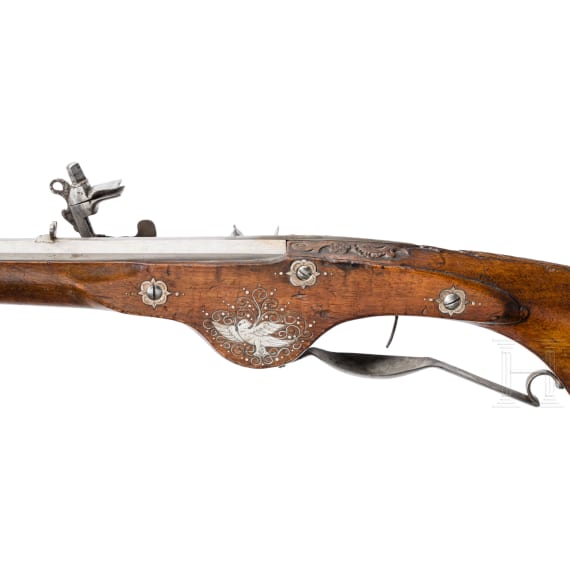 Radschloss-Paddelschaft-Karabiner, deutsch, um 1660