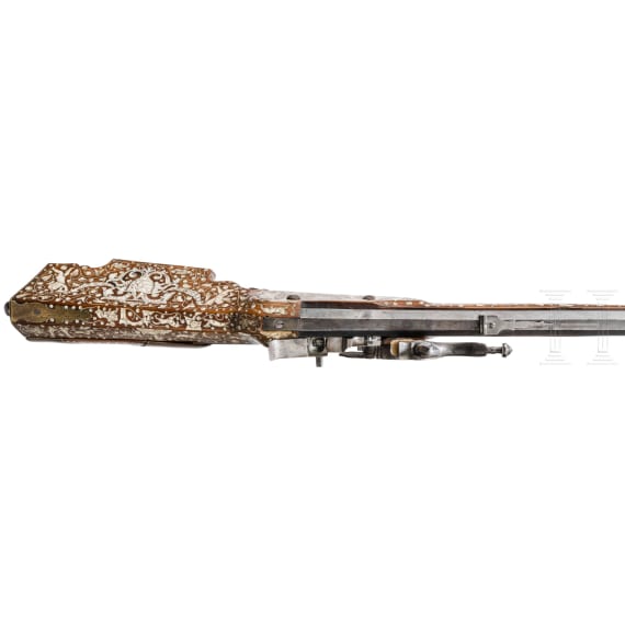 A fine Tyrolean wheellock rifle with bone inlays, ca. 1700
