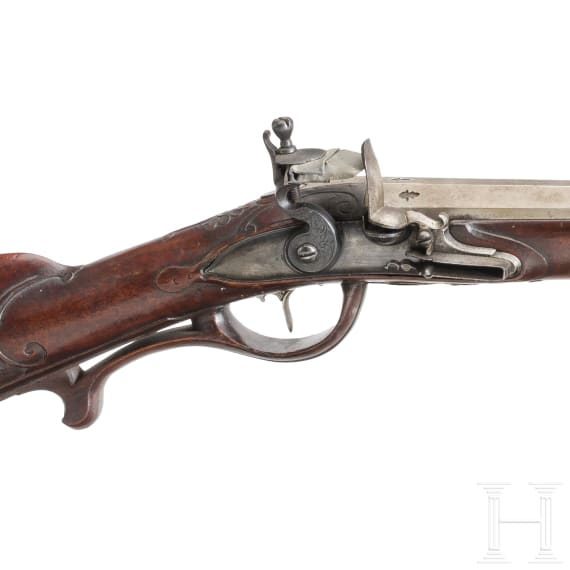 Steinschlossflinte, deutsch, um 1750